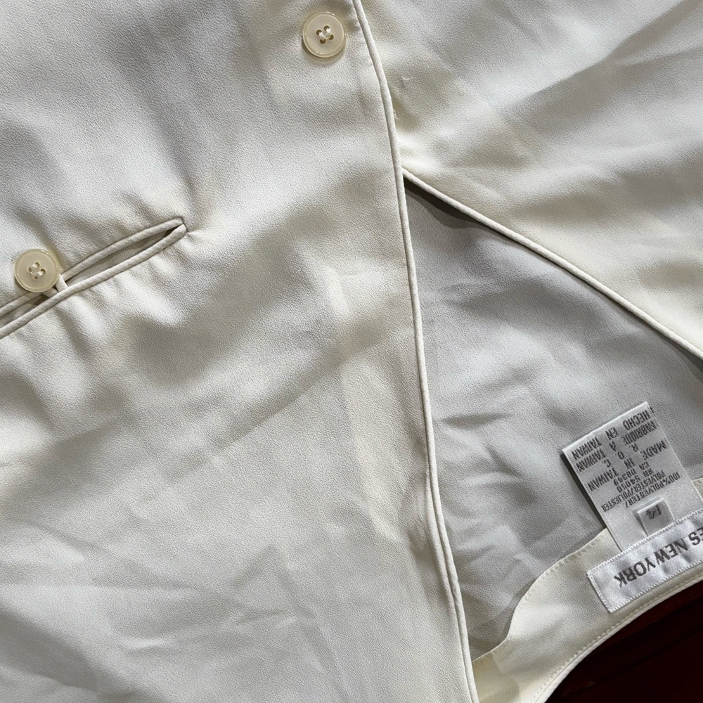 Women’s Cream Blazer Blouse
